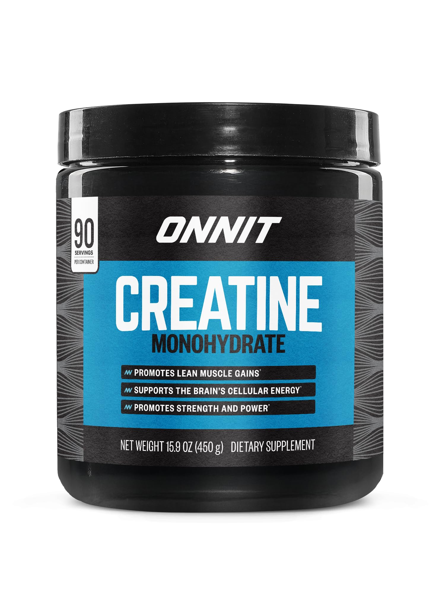 ONNIT Creatine Monohydrate Powder – Unflavored, 90-Serving Value Size – Supports Strength, Lean Muscle, and Brain Energy† – Keto Friendly, No Fillers, 90 Servings, 15.29 oz ONNITBuy Supplements Australia