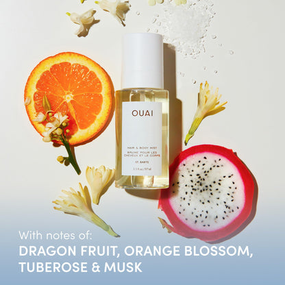 OUAI St. Barts Hair & Body Gift Set - Tropical-Scented Body Care for Women & Men - Includes Full Size Hydrating Body Cream & Deluxe Hair and Body Mist (2 Count) OUAIBuy Supplements Australia
