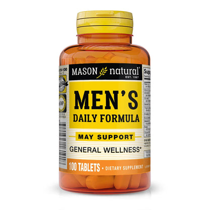 MASON NATURAL, Mens Daily Formula Equivalent to One a Day Mens Brand Tablets - 100 ea MASON NATURAL