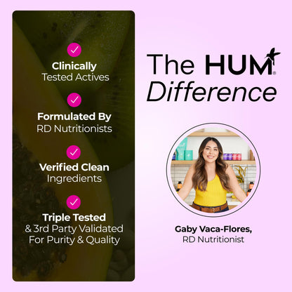 HUM Hormone Balance for Women, Supplement for Women's Health with Chasteberry & Dong Quai, Support for PMS Symptoms, Cramps, Irritability, Hormonal Balance, Monthly Support, 60 Capsules HUMBuy Supplements Australia