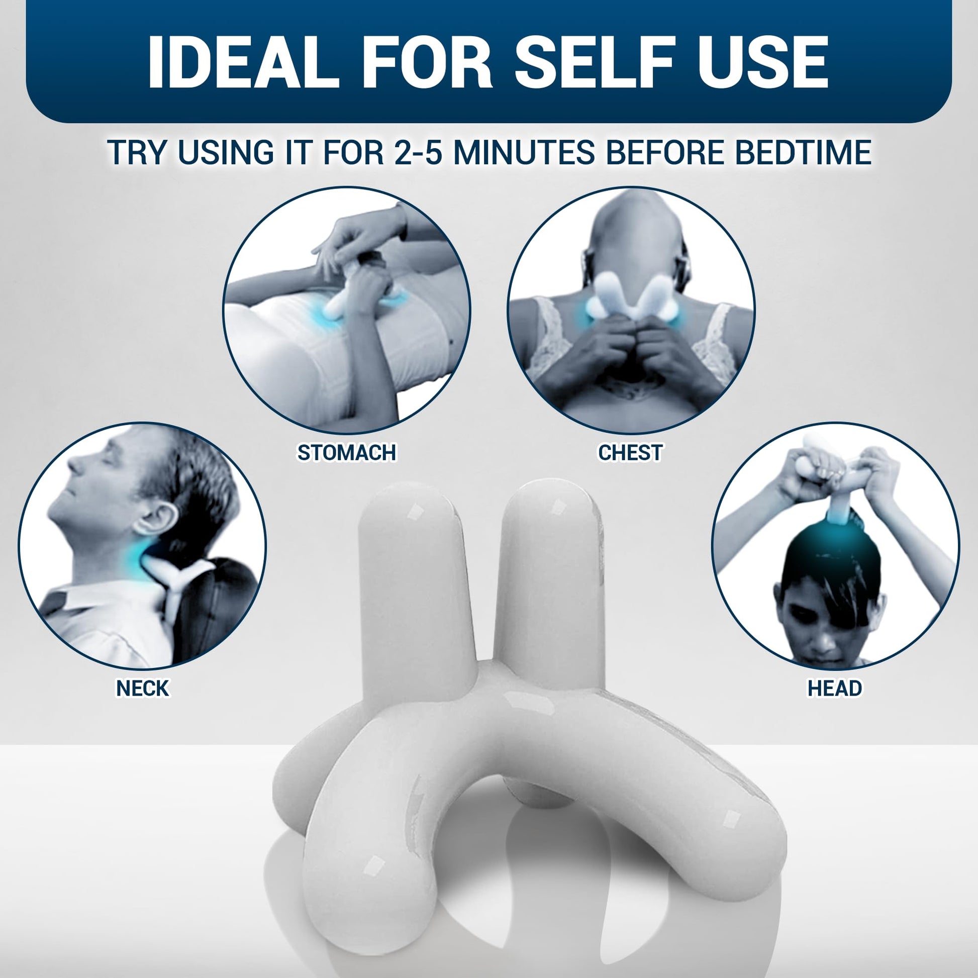 Dr. Berg’s Self-Massage Tool, Best for Back Pain Relief, Handheld Neck and Lower Back Dr. Berg NutritionalsBuy Supplements Australia
