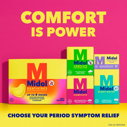Midol Complete On The Go Caplets with Acetaminophen for Menstrual Symptom Relief, Period Cramp and Menstrual Pain Relief, 50 Count (25 Pouches of 2) MidolBuy Supplements Australia
