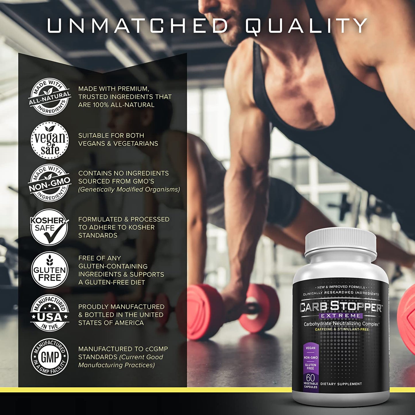 Carb Stopper Extreme (5 Bottles Maximum Strength, Natural Carbohydrate and Starch Carb Stopper ExtremeBuy Supplements Australia