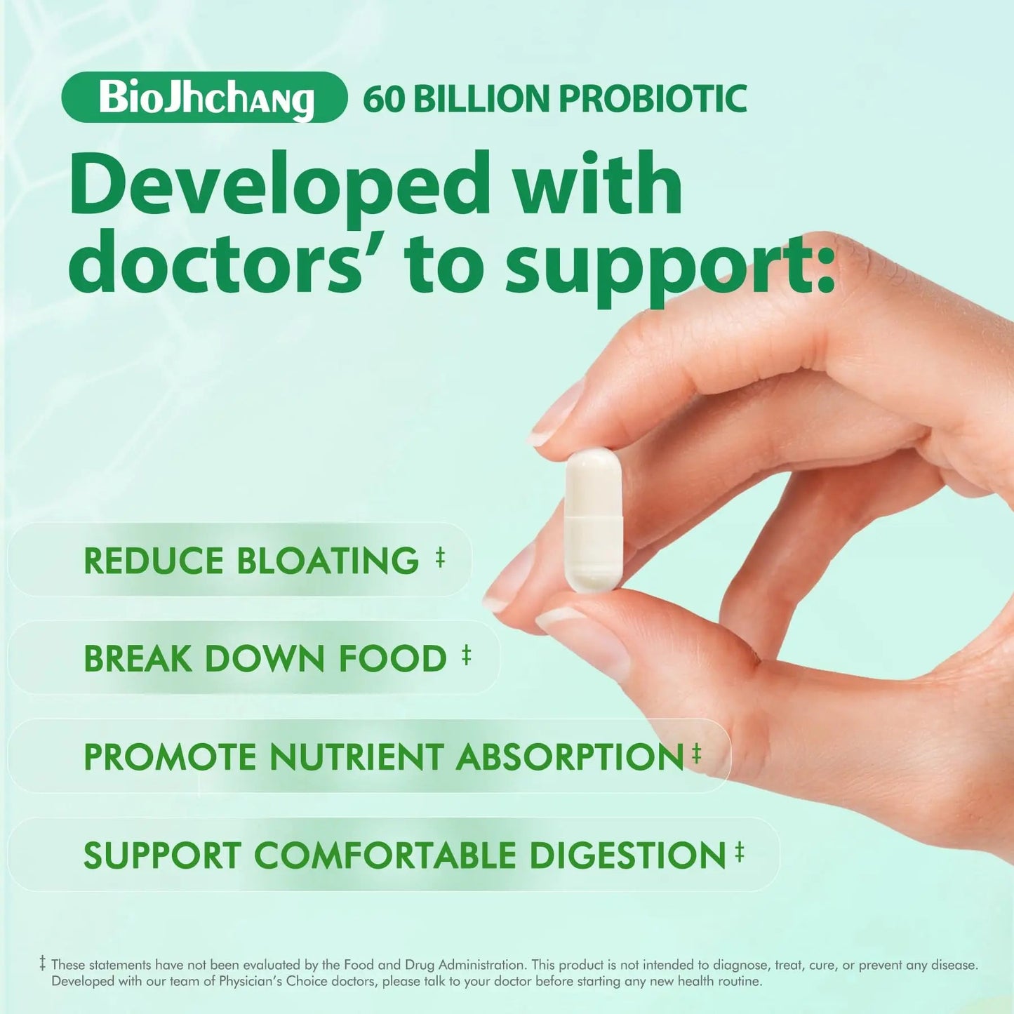 BioJhchang Probiotics Supplements 60 Billion CFUs 11 Diverse Strains Natural Prebiotics for Immune, Digestive Gut Health Supports Occasional Constipation Diarrhea Gas Bloating for Women & Men BioJhchangBuy Supplements Australia