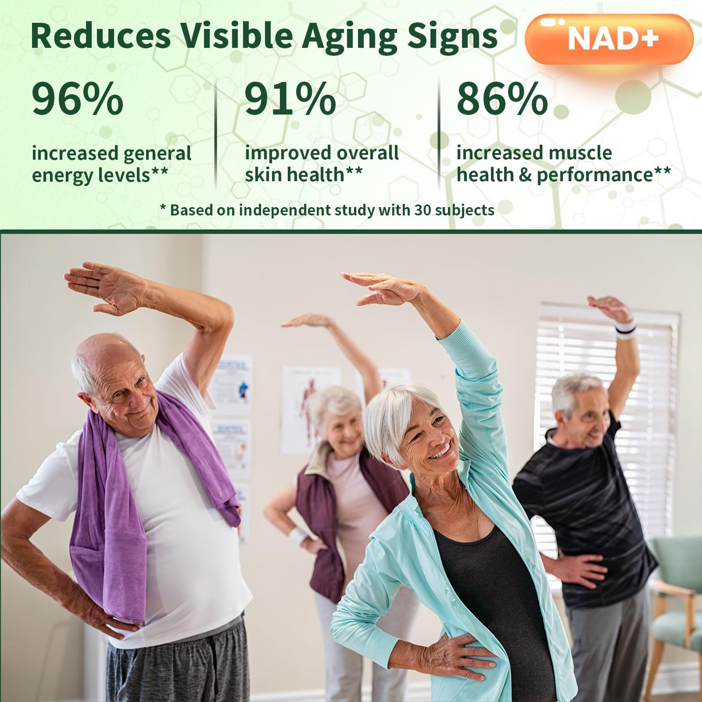 Lyndops NAD Supplement, Liposomal Nicotinamide Riboside Resveratrol 250mg, NMN Alternative, High Purity NAD Supplement for Women & Men, Anti-Aging, Cellular Energy, Mental Focus - 60 Capsules LyndopsBuy Supplements Australia