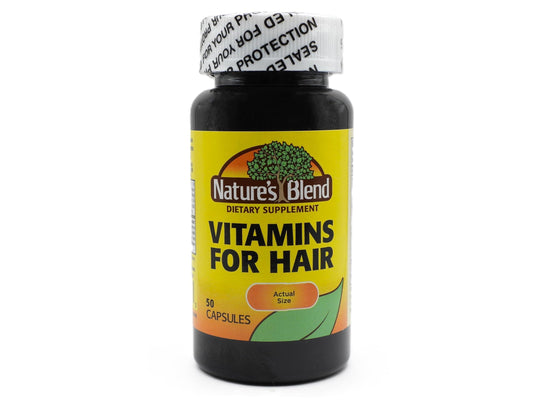 Nature's Blend Vitamins For Hair Capsules 50 Ct Nature's BlendBuy Supplements Australia
