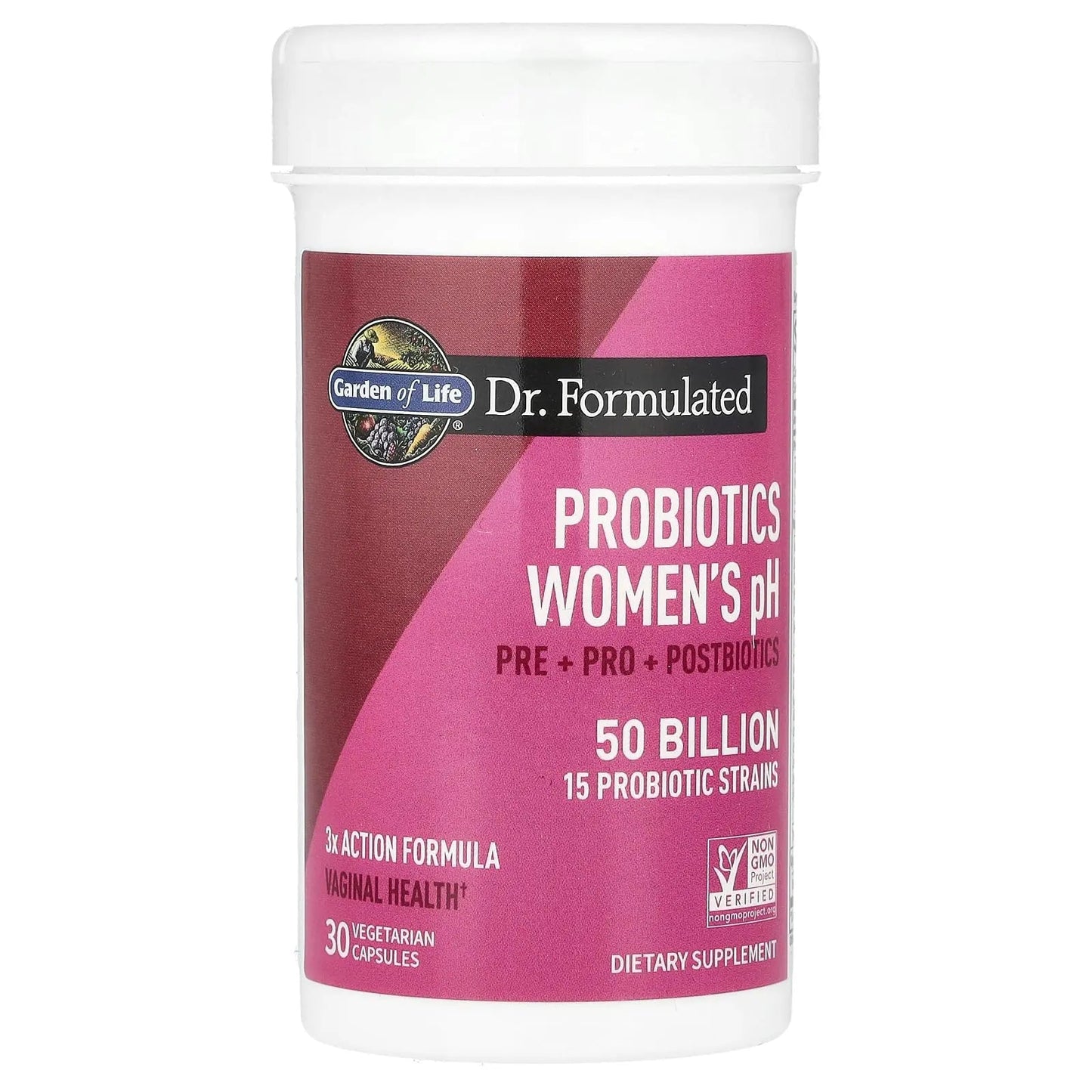Garden of Life Dr Formulated Once Daily 3-in-1 Complete Prebiotics, Postbiotics & Probiotics for Women, PRE + PRO + POSTBIOTIC Supplement for Women’s Digestive, Immune & Vaginal Health, 30 Day Supply Garden of LifeBuy Supplements Australia