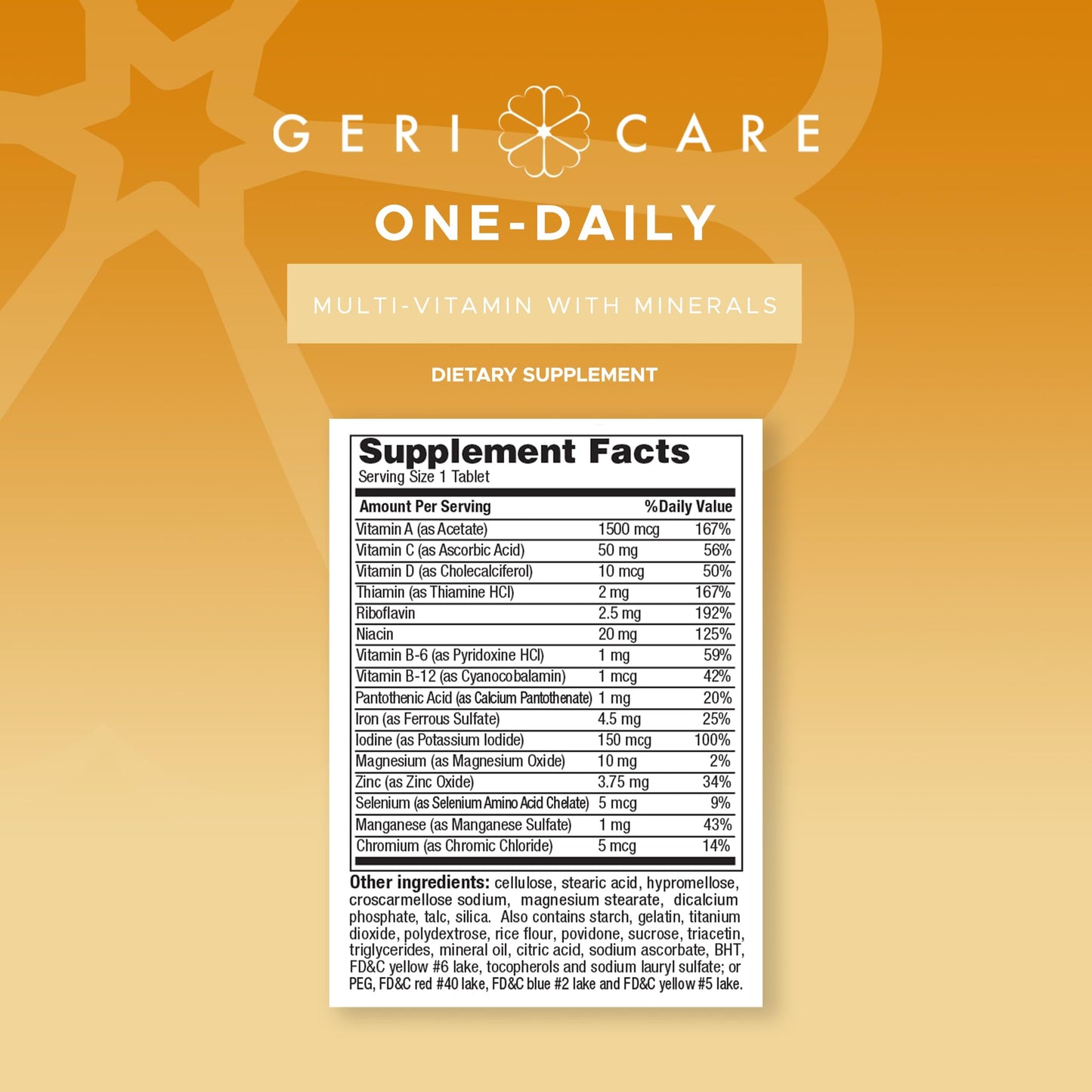 GeriCare One-Daily Multi-Vitamin & One-Daily Multi-Vitamin + Minerals Bundle – Complete Daily Nutritional Support with Essential Minerals for Energy GeriCareBuy Supplements Australia