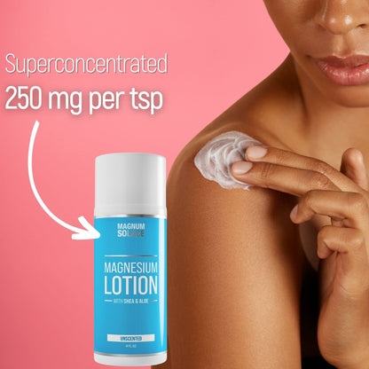 Magnesium Lotion with Shea Butter – Apply to Legs – Alternative to Topical Magnesium Cream Magnum SolaceBuy Supplements Australia