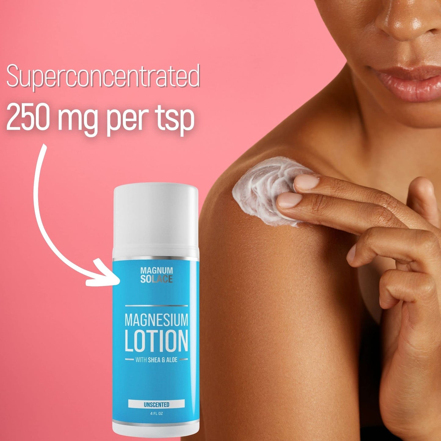 Magnesium Lotion – Super Concentrated – Made with Aloe and Shea – For Leg Cramps, Sore Muscles & Joints, Rejuvenation – Safe for Kids, Made in the USA (Unscented) Magnum SolaceBuy Supplements Australia