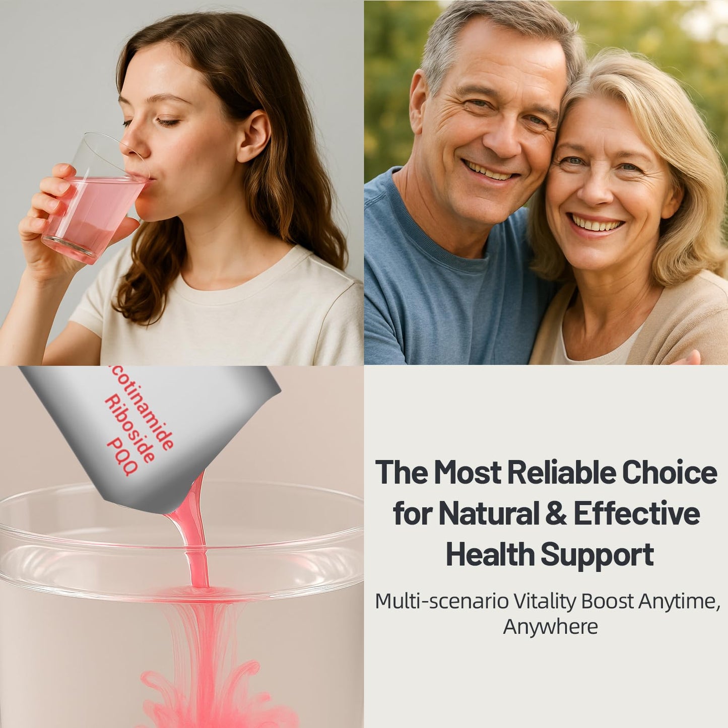 NAD Supplement 1000mg with Resveratrol Pure Organic Liquid Packets - Nicotinamide Riboside Supplements with PQQ - Liposomal NAD+ Berry Flavor Drink - Cellular Energy & Anti-Aging Support, 30 Packs YYURAURBBuy Supplements Australia