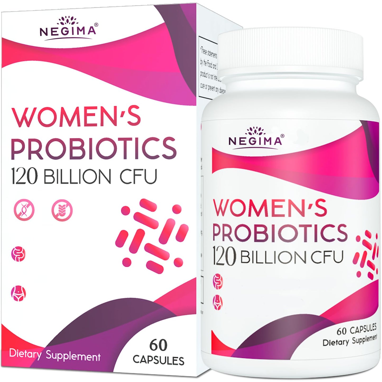 Negima Menopause Supplements for Women, 120 Billion CFUs Probiotics for Women, 13-in-1 Herbs & Botanicals Complex, for Menopause - 60 Caps NegimaBuy Supplements Australia