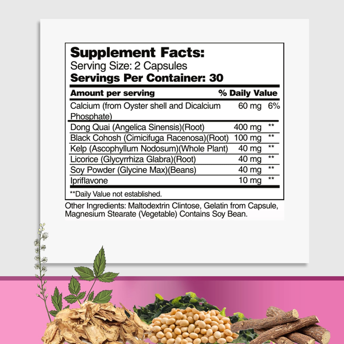 GreeNatr Menopause Supplements for Women - Perimenopause Supplements Women with Dong Quai & Black Cohosh for Menopause Hot Flashes - Menopause Support for Sleep Quality & Hormone Balance - 60 Caps GreeNatrBuy Supplements Australia