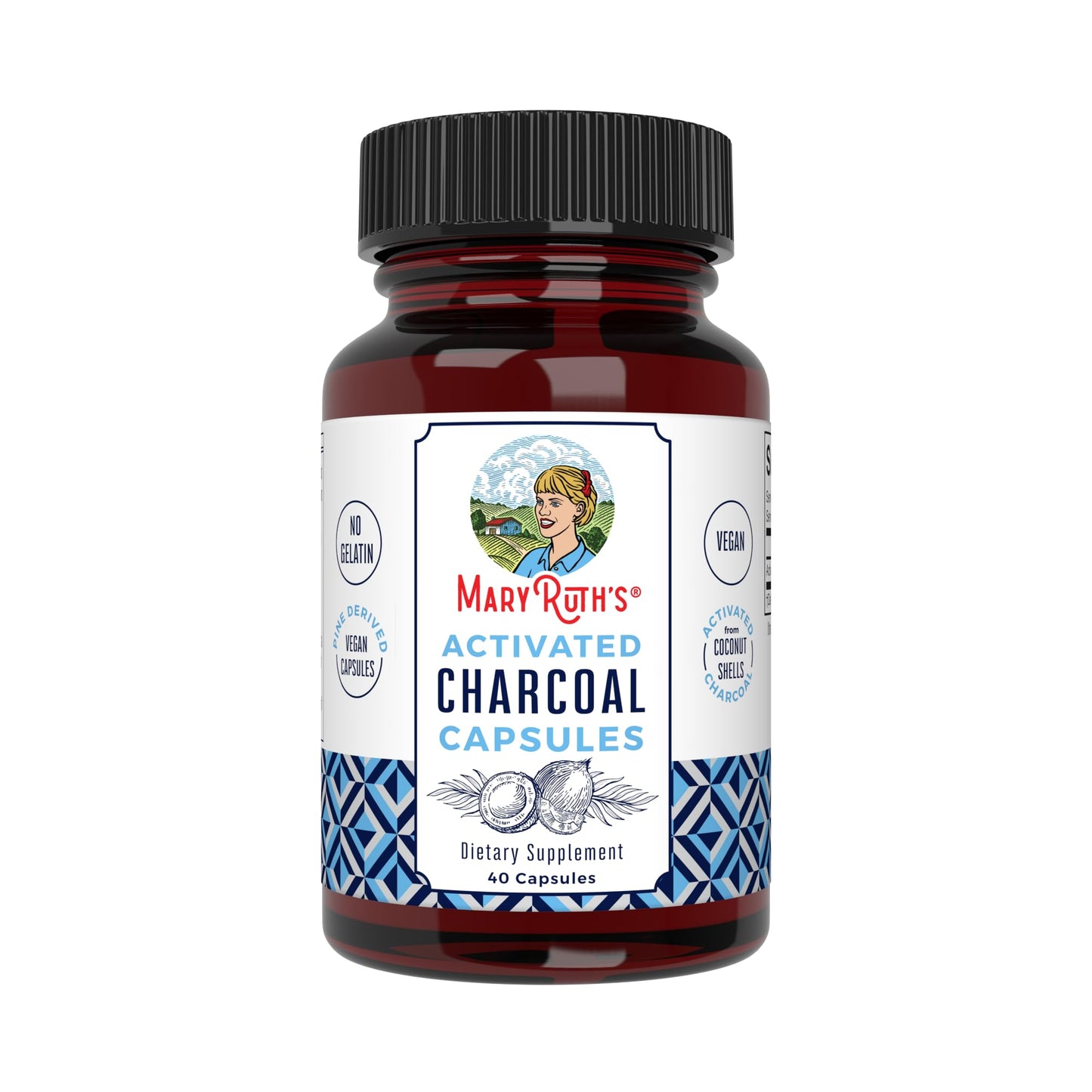 MaryRuth Organics Activated Charcoal Capsules | Substance Adsorption | Derived from Coconut Shells | Vegan Capsules from Pine Trees | Non-GMO | Gluten Free | 40 Count MARYRUTH'SBuy Supplements Australia