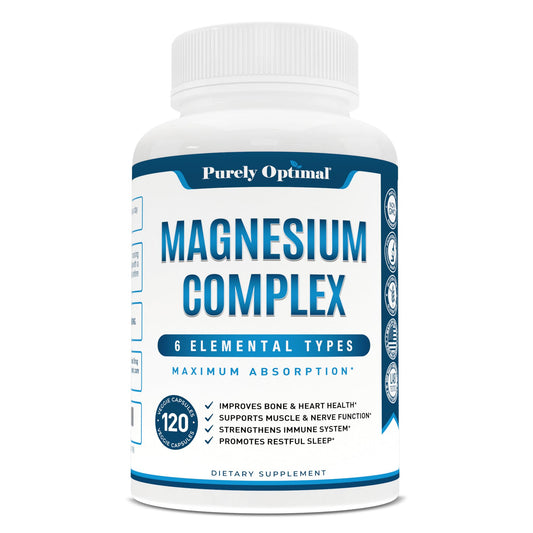 Magnesium Complex Supplement - Magnesium Citrate, Malate, Taurate, Oxide