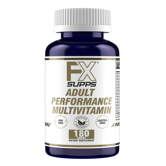 FXSUPPS Performance Multi-Vitamin with Amino Acids, Beta-Alanine and L-Carnitine, Enhanced Performance and Recovery, 180 Tablets FXSUPPSBuy Supplements Australia