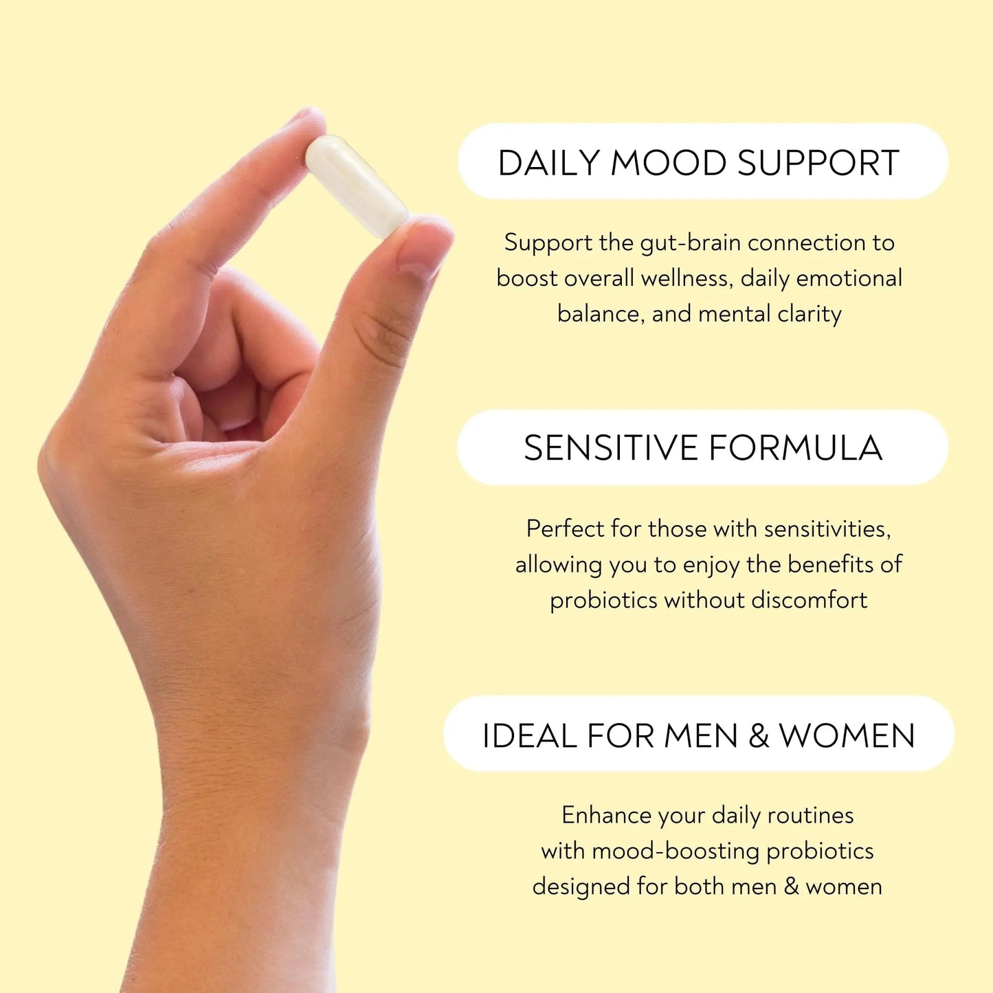 Probiotics - Mood Super Strains Probiotic - Naturally Supports Digestion & Mood - Histamine-Free Probiotics w/ L Rhamnosus GG, Shelf Stable Probiotic Supplement, 60 Day Supply, Non-GMO, VEGAN Lifted NaturalsBuy Supplements Australia