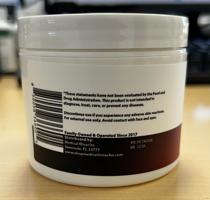 Medical Miracles Hemp Cream - Ideal for Hips, Joints, Neck, Back, Elbows, Fingers, Hands, and Knees (1000mg) Now NEW 4OZ Size Medical MiraclesBuy Supplements Australia