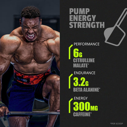 Larry Wheels' Pre Workout - Energy Drink Powder - Pre Workout Powder for Men & Women - Energy Supplement with Electrolytes, Vitamin & Caffeine - Pre workout Energy Drink, Sour Candy - 20 Servings