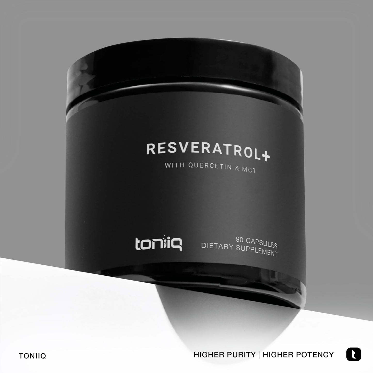 Toniiq 1600mg Resveratrol Blend - Ultra High Purity and 3rd Party Tested - with MCT ToniiqBuy Supplements Australia