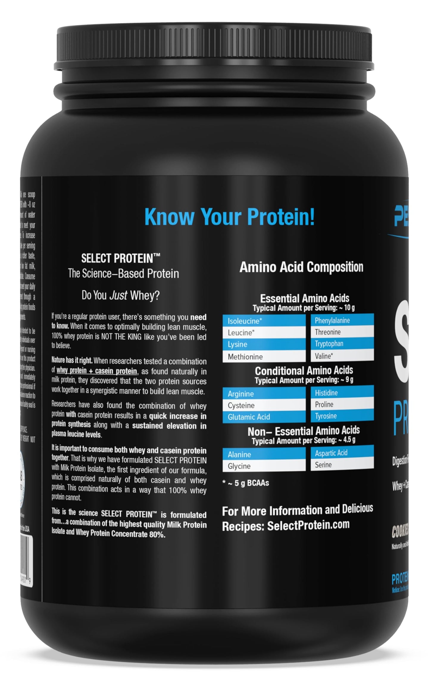 PEScience Select Protein, Cookies and Cream, 27 Serving, Premium Whey and Casein PEScienceBuy Supplements Australia