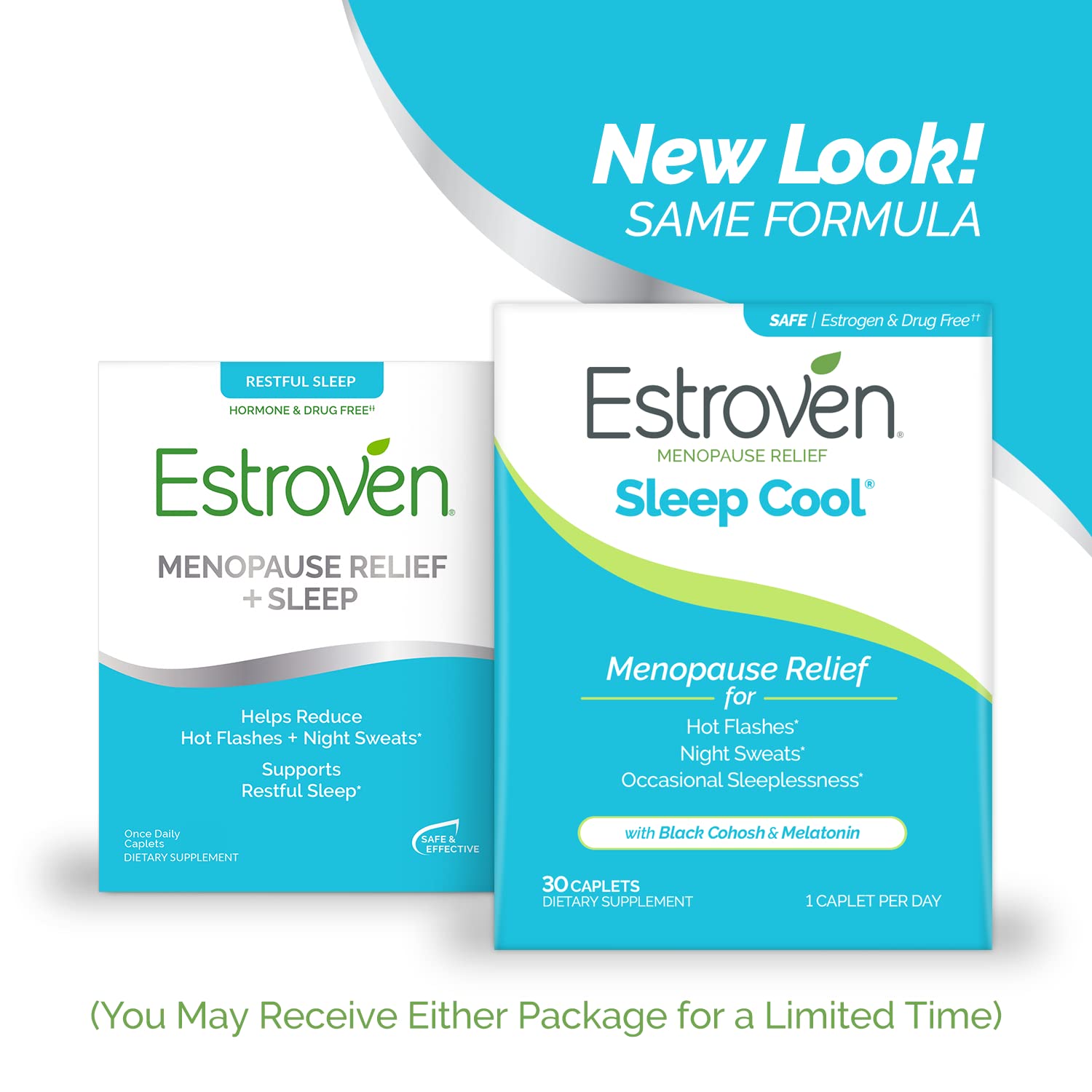 Estroven Sleep Cool for Menopause Relief, 30 Ct, Sleep Support Supplement With Clinically Proven Ingredients to Relieve Menopause Symptoms plus Night Sweats & Hot Flash Relief, Drug-No & Gluten-No EstrovenBuy Supplements Australia