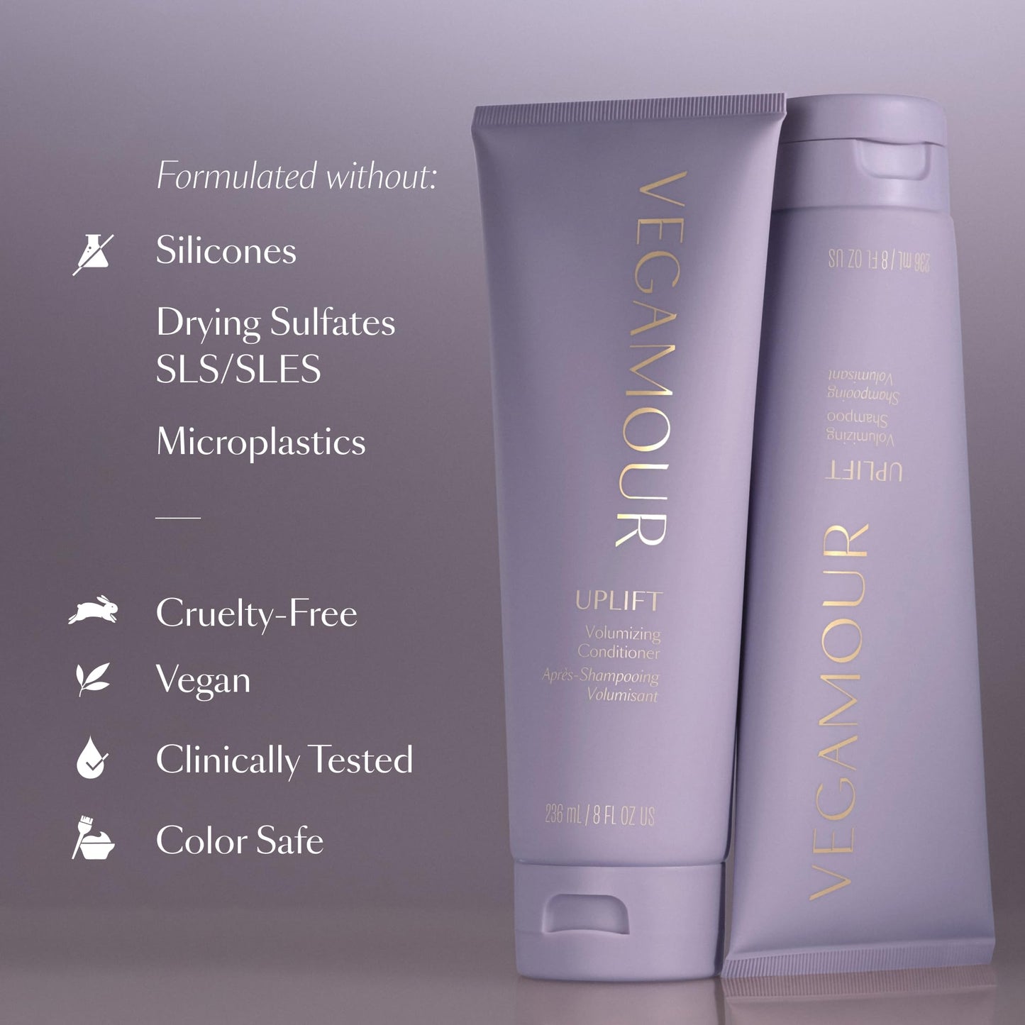 VEGAMOUR UPLIFT Volumizing Shampoo For fine, flat & thinning hair, Provides Volume & Resists Humidity, Non Sticky Formula, Bouncy Soft Hair VEGAMOURBuy Supplements Australia