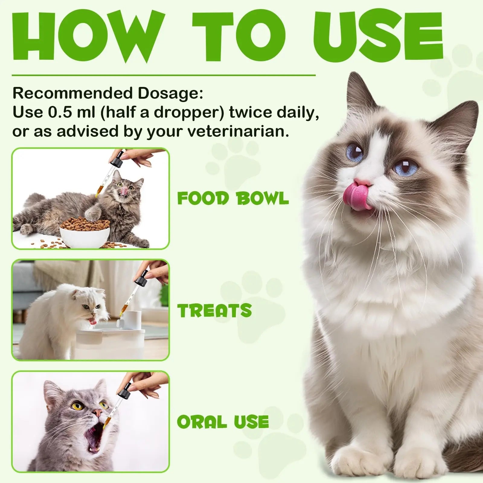 Liquid Cat Probiotic, Natural 3 in 1 Probiotic for Cats, Cat Digestive Support,Gut Health Support,Help with Diarrhea,Gas and Bloating, Cat Herbal Supplements- 60ml VOSIFSDIY buy supplements Au