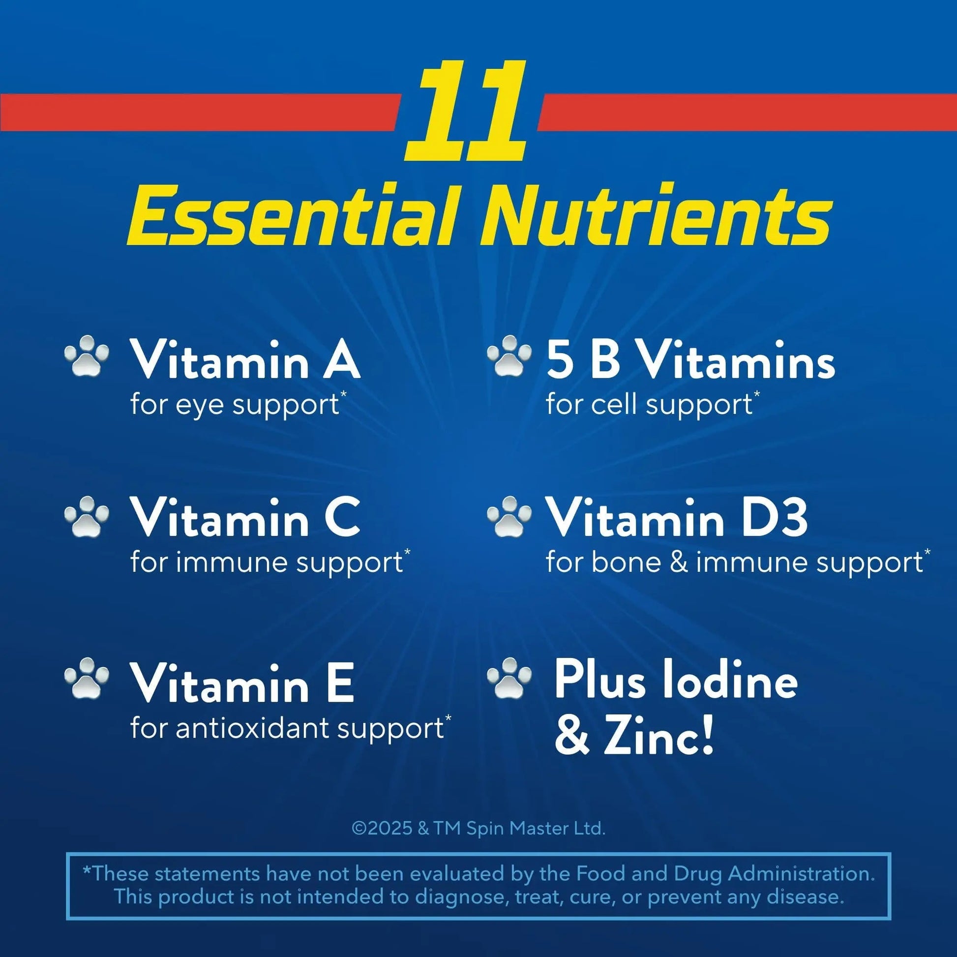 L’il Critters Paw Patrol Gummy Vites Daily Gummy Multivitamin for Kids, Vitamin C, D3 for Immune Support Cherry Lil CrittersBuy Supplements Australia