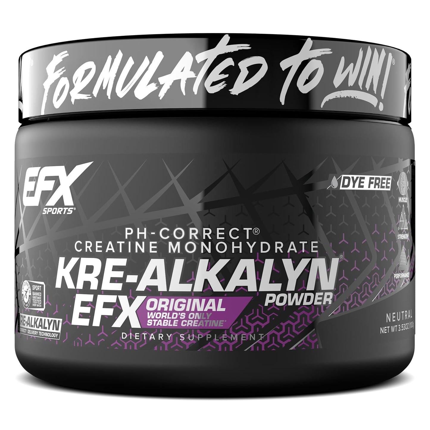 EFX Sports Kre-Alkalyn EFX Powder | pH Correct Creatine Monohydrate Powder Supplement | Strength, Muscle Growth & Performance | 66 Servings (Unflavored) EFX SportsBuy Supplements Australia