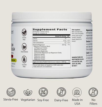 BIOptimizers Magnesium Breakthrough Drink - 8 Forms of Magnesium, Electrolytes, Sleep Health, Stress, Muscle Recovery, Heart Support | Glycinate, Citrate, Malate- Tart Cherry BIOptimizersBuy Supplements Australia