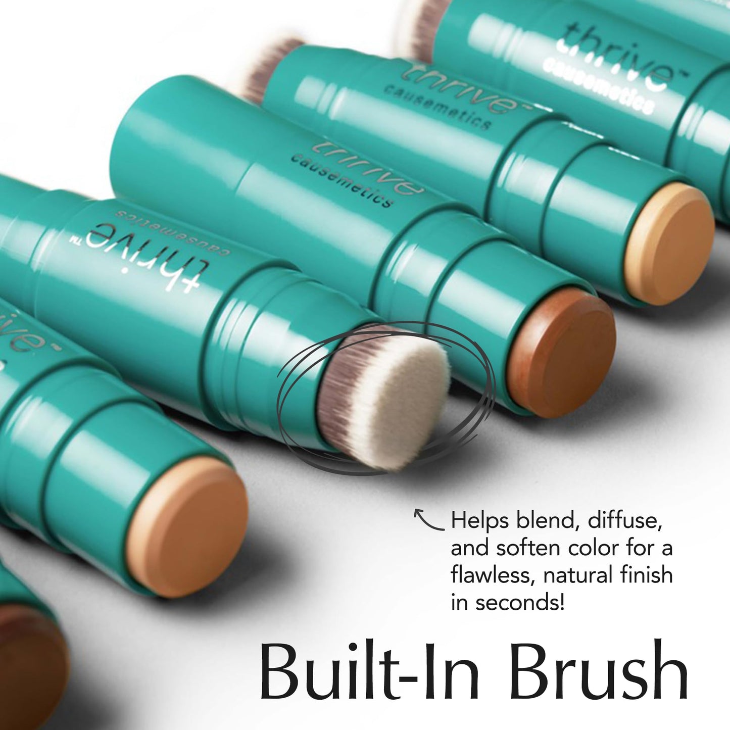 Thrive Causemetics Triple Threat Color Stick: Cream Bronzer & Contour Stick with Vitamin E, Evening Primrose Oil, Waterproof Smudge Proof Face Makeup, Anita (Light Medium Neutral) Thrive CausemeticsBuy Supplements Australia