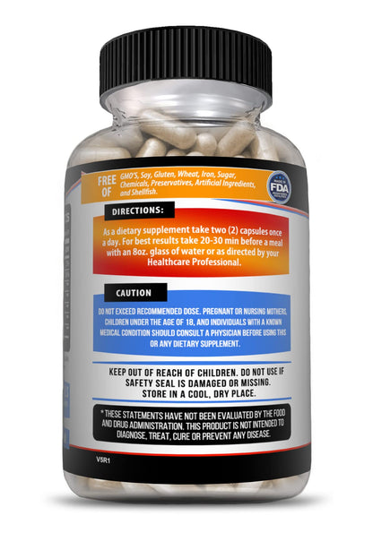 Kaya Naturals - Nitric Blast Potent All-Natural Herbal Supplement for Maximum Health Benefits | Pre-Workout | Increased Energy | Improved Nighttime Performance | - 60 Capsules