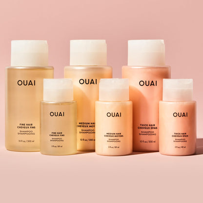 OUAI Fine Shampoo Travel Size - Volumizing Shampoo with Strengthening Keratin, Biotin & Chia Seed Oil for Fine Hair - For Clean, Weightless Body - Paraben, Phthalate & Sulfate Free Hair Care (3 Fl Oz) OUAIBuy Supplements Australia