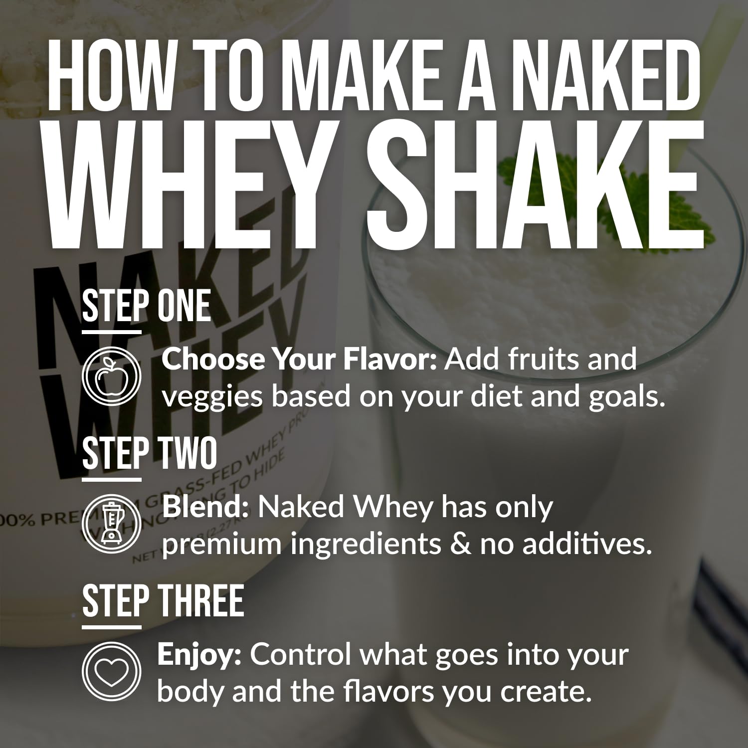 NAKED Whey Double Chocolate Grass Fed Whey Protein Powder, No GMO, No Soy NAKEDBuy Supplements Australia