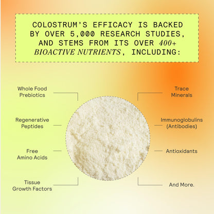ARMRA Colostrum™ Premium Powder, Grass Fed, Gut Health Bloating Immunity Skin & Hair, Contains 400+ Bioactive Nutrients, Keto, Gluten & Fat Free (Unflavored Bundle | 90 Servings) ARMRABuy Supplements Australia
