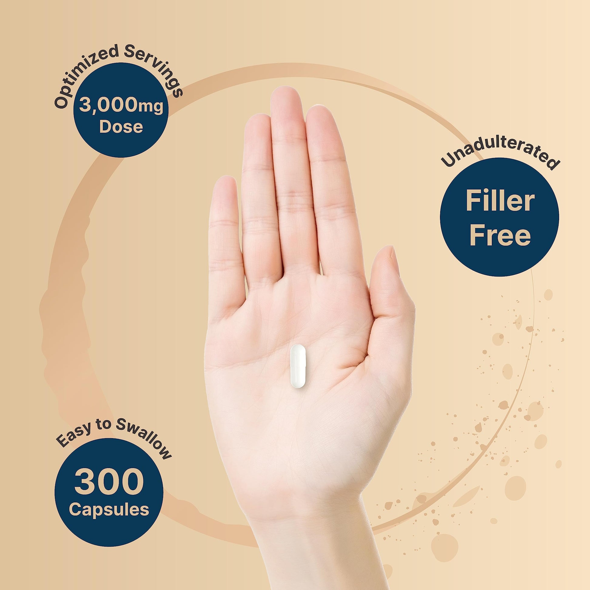 Creatine Monohydrate Capsules 3,000mg Per Serving, 300 Count | Micronized, Unflavored Creatine Pills | Pre-Workout & Muscle Strength Support | Easy to Swallow, Filler-Free | 50 Servings NatureBellBuy Supplements Australia
