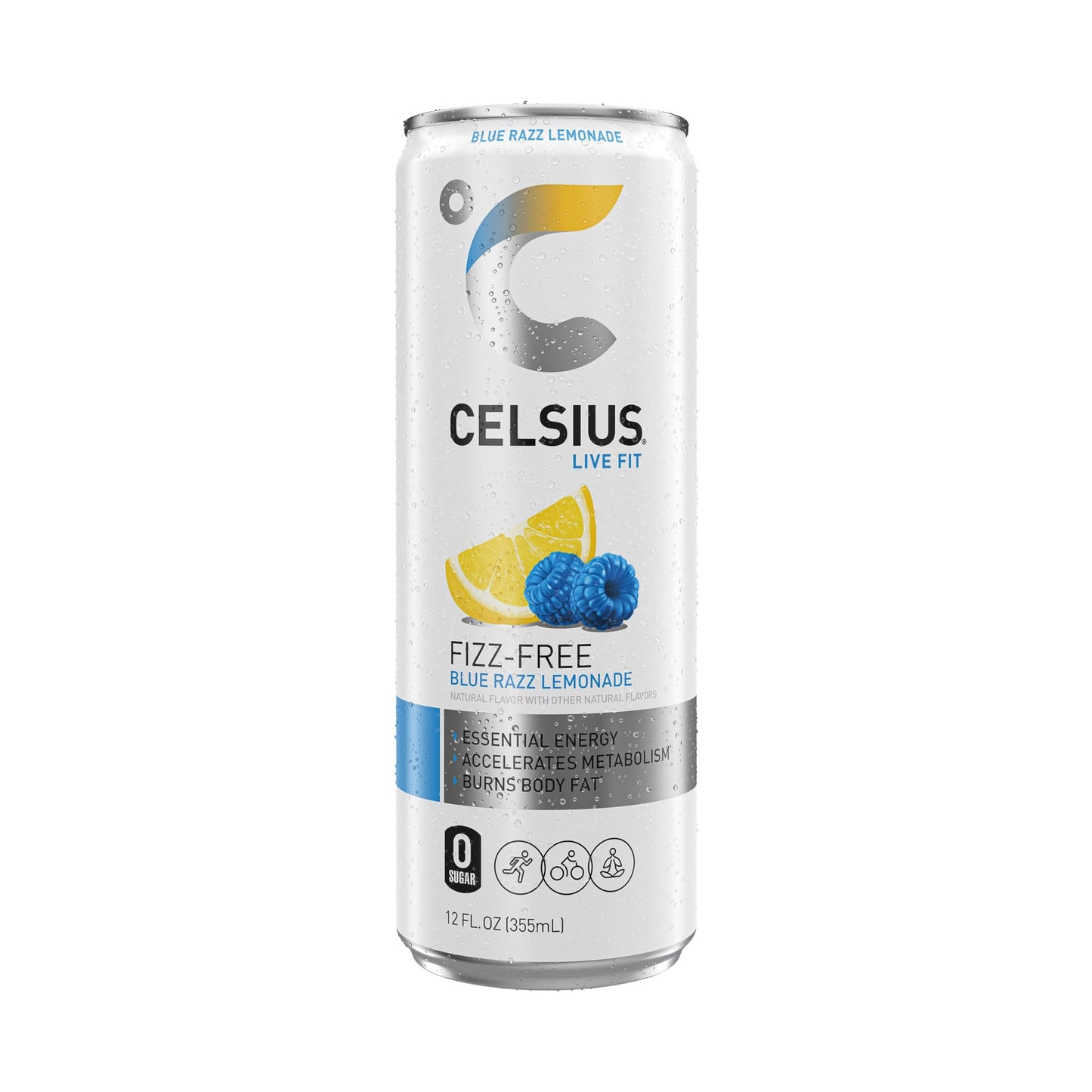 CELSIUS Fizz Free Blue Razz Lemonade, Functional Essential Energy Drink 12 Fl Oz CELSIUSBuy Supplements Australia