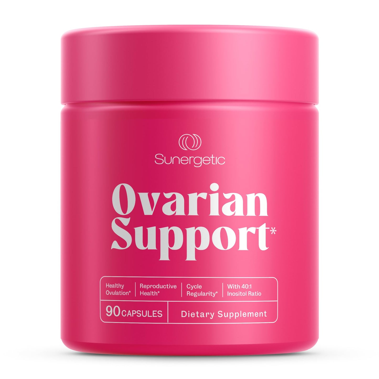 Premium Ovarian Health Support Supplement – Hormone Balance, Ovulation & Cycle Regularity - Myo-Inositol & D-Chiro Inositol Supplement for Women – 40:1 Inositol Ratio With Folate & DIM – 90 Capsules SunergeticBuy Supplements Australia