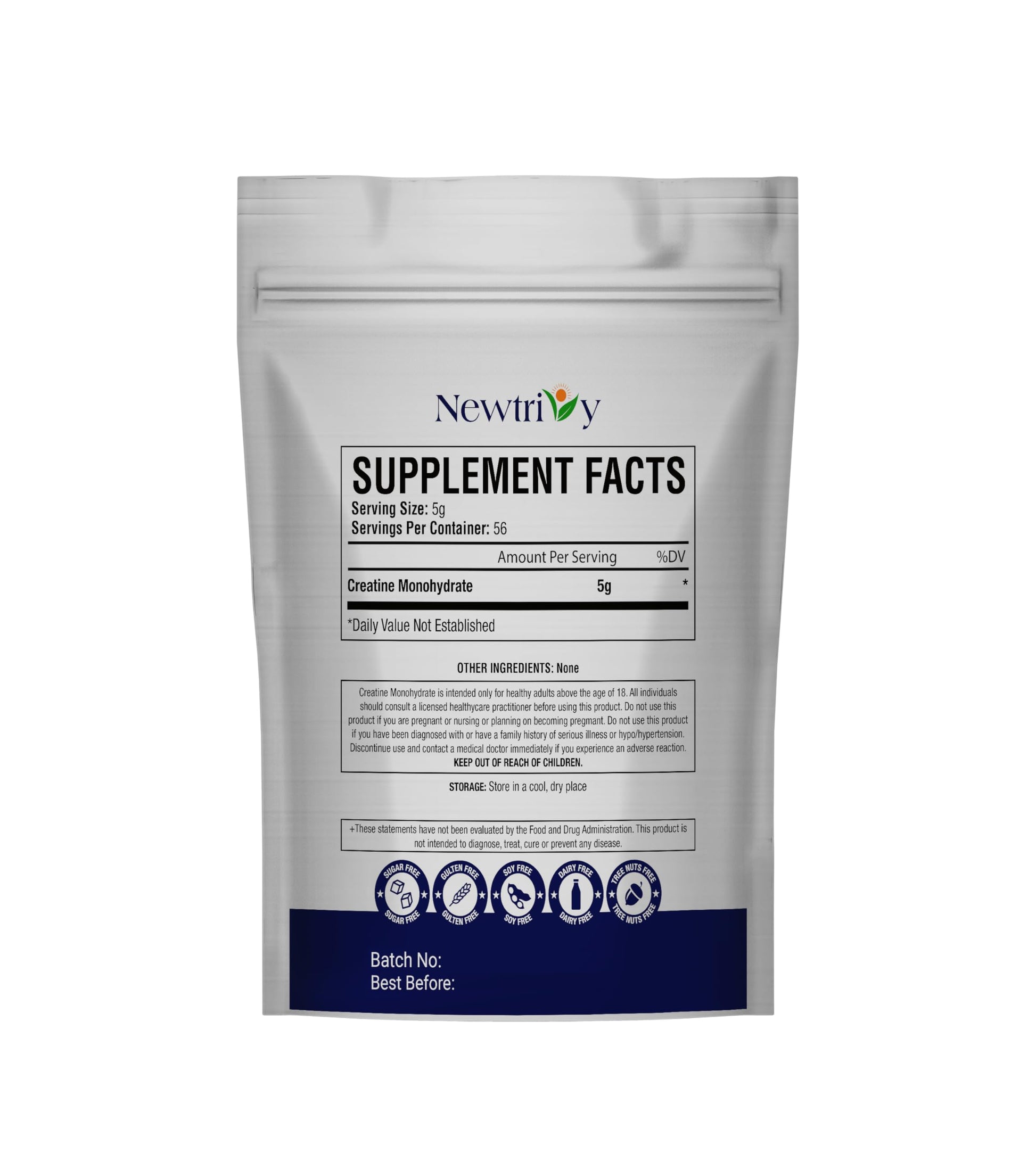 Creatine Monohydrate,Micronized, Pure,Unflavored,280g (9.8oz) NewtrivyBuy Supplements Australia