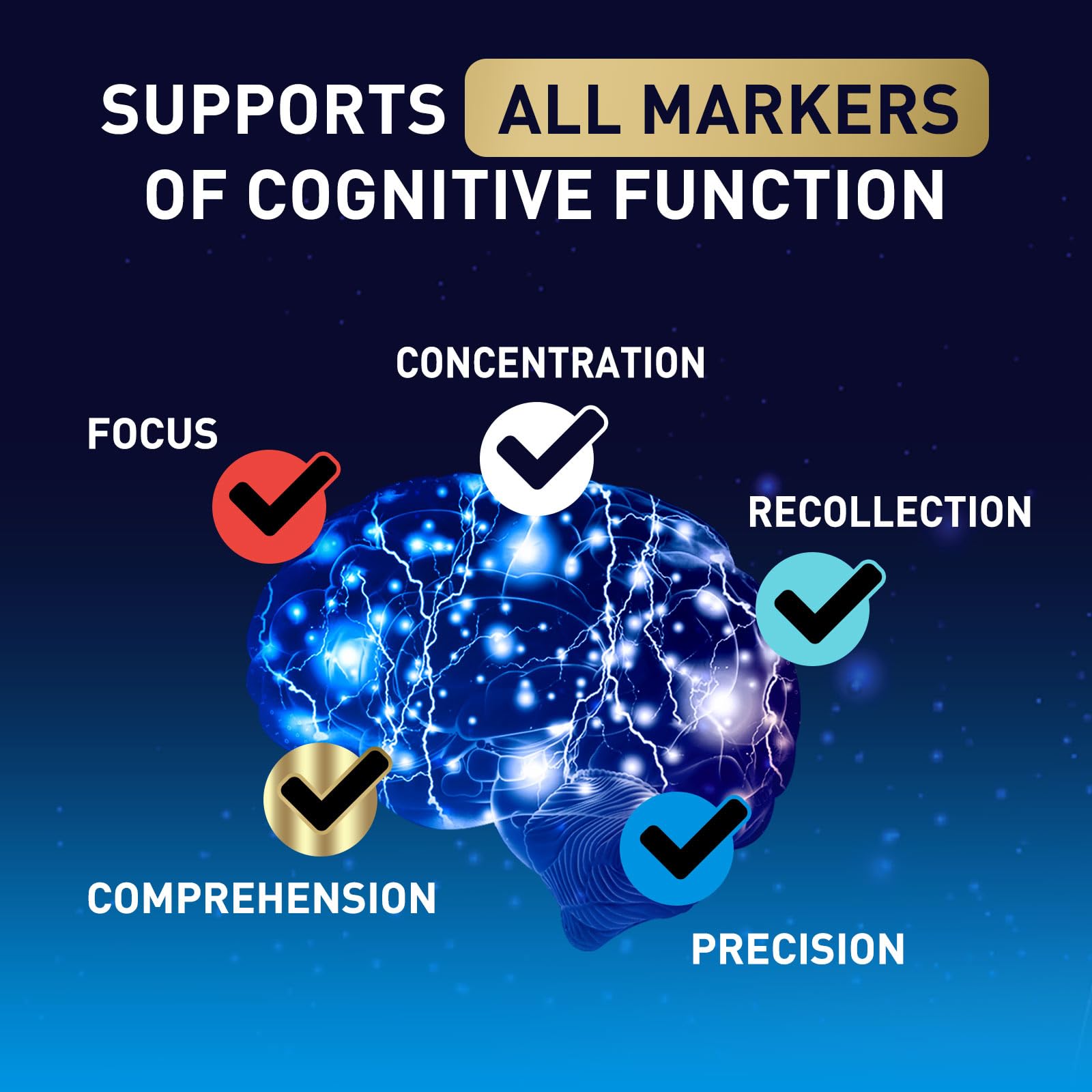 Brain Supplements for Memory and Focus with Phosphatidylserine, Nootropic Memory Supplement Gummy for Brain Health, Concentration, Mental & Cognitive Support, Focus Vitamins with B6 & B12-60 Gummies Nature's NutritionBuy Supplements Australia