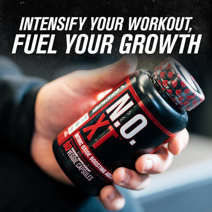 Jacked Factory Muscle Builder Supplement Stack - Build-XT Muscle Builder & N.O. XT Nitric Oxide Boosting Agent for Dual Muscle Building Support (30 Day Supply)