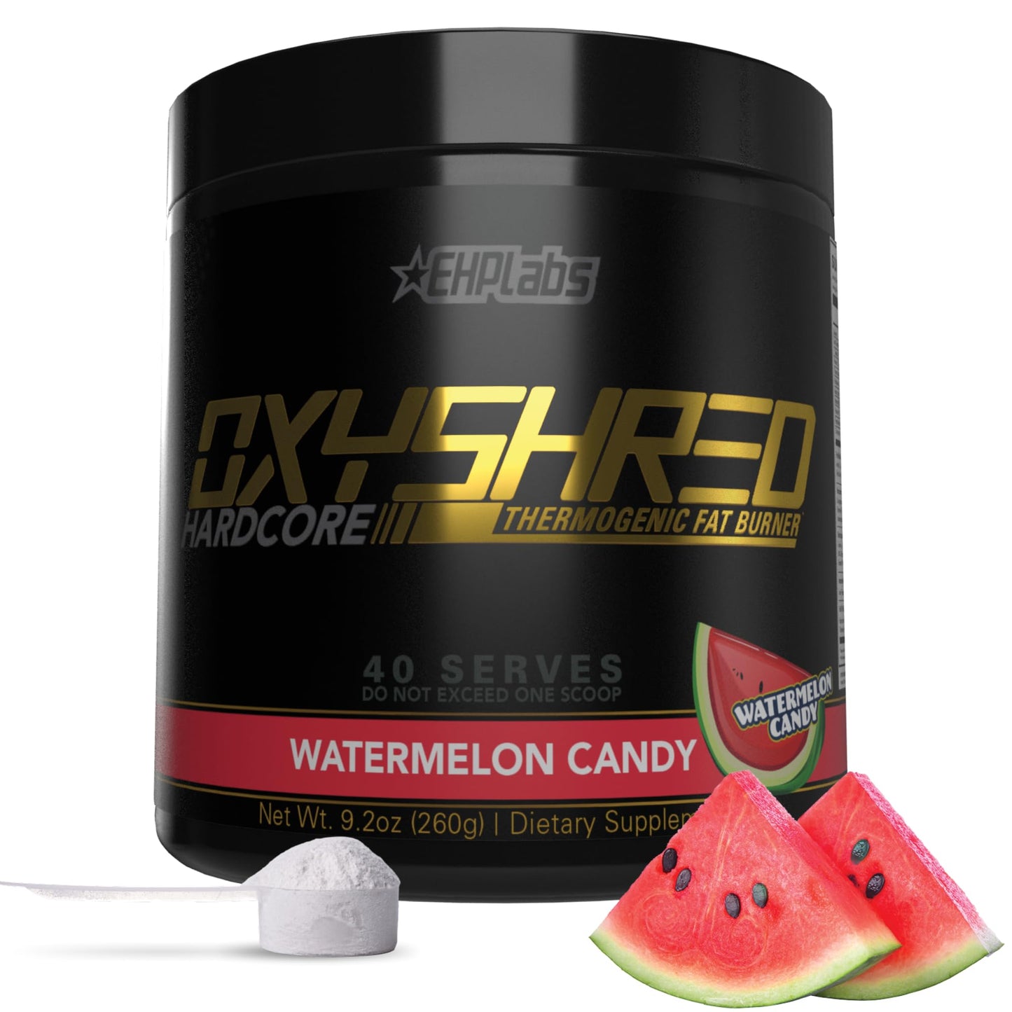 EHP Labs OxyShred Hardcore Thermogenic Shredder - Pre Workout Powder with L Glutamine