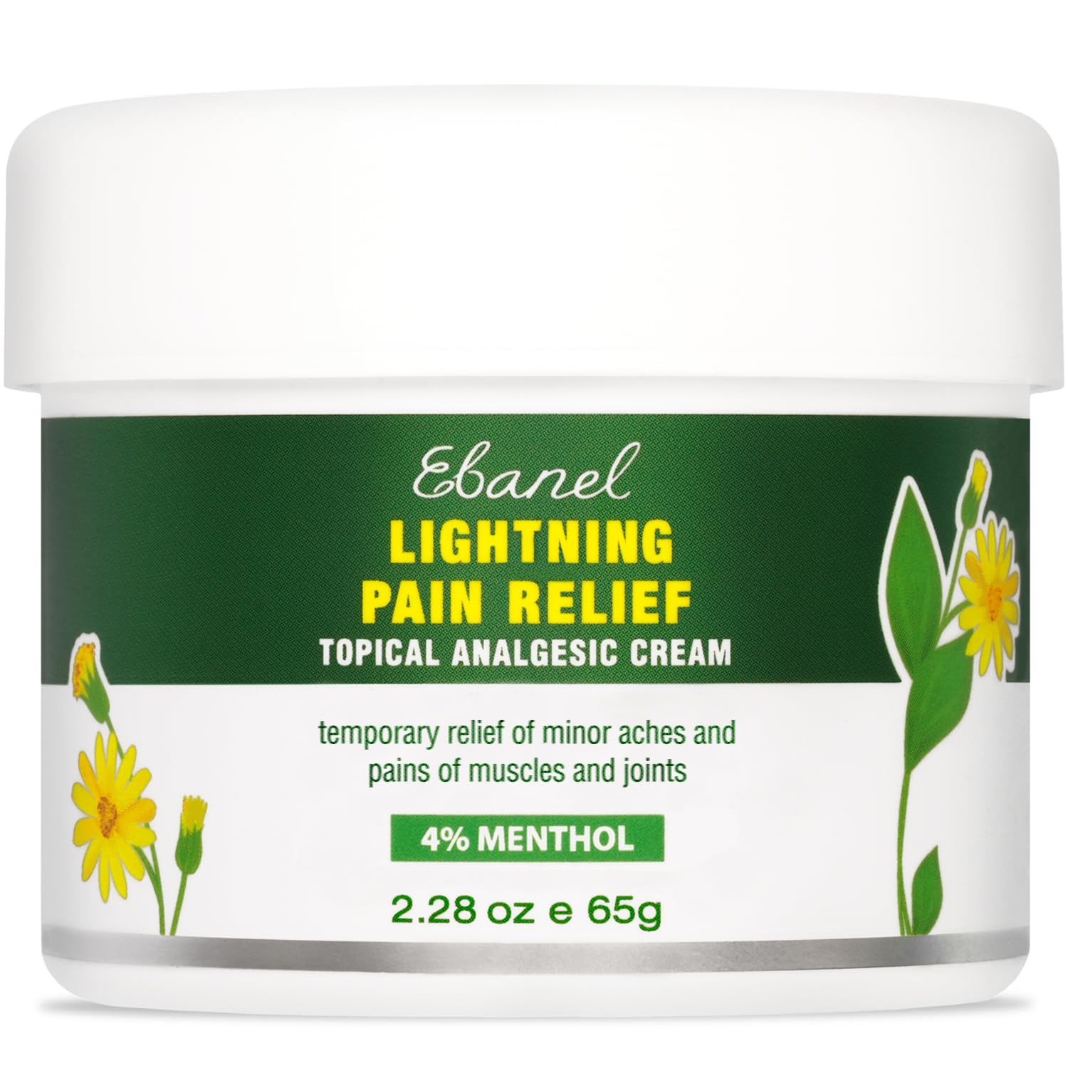 Ebanel Pain Relief Cream for Arthritis, Back, Joint, Foot, Neck, Strains & Sprains with Menthol, Camphor, Arnica, Emu Oil, MSM, Boswellia, Soothing Muscle Pain Relief Cream Ebanel buy supplements Au