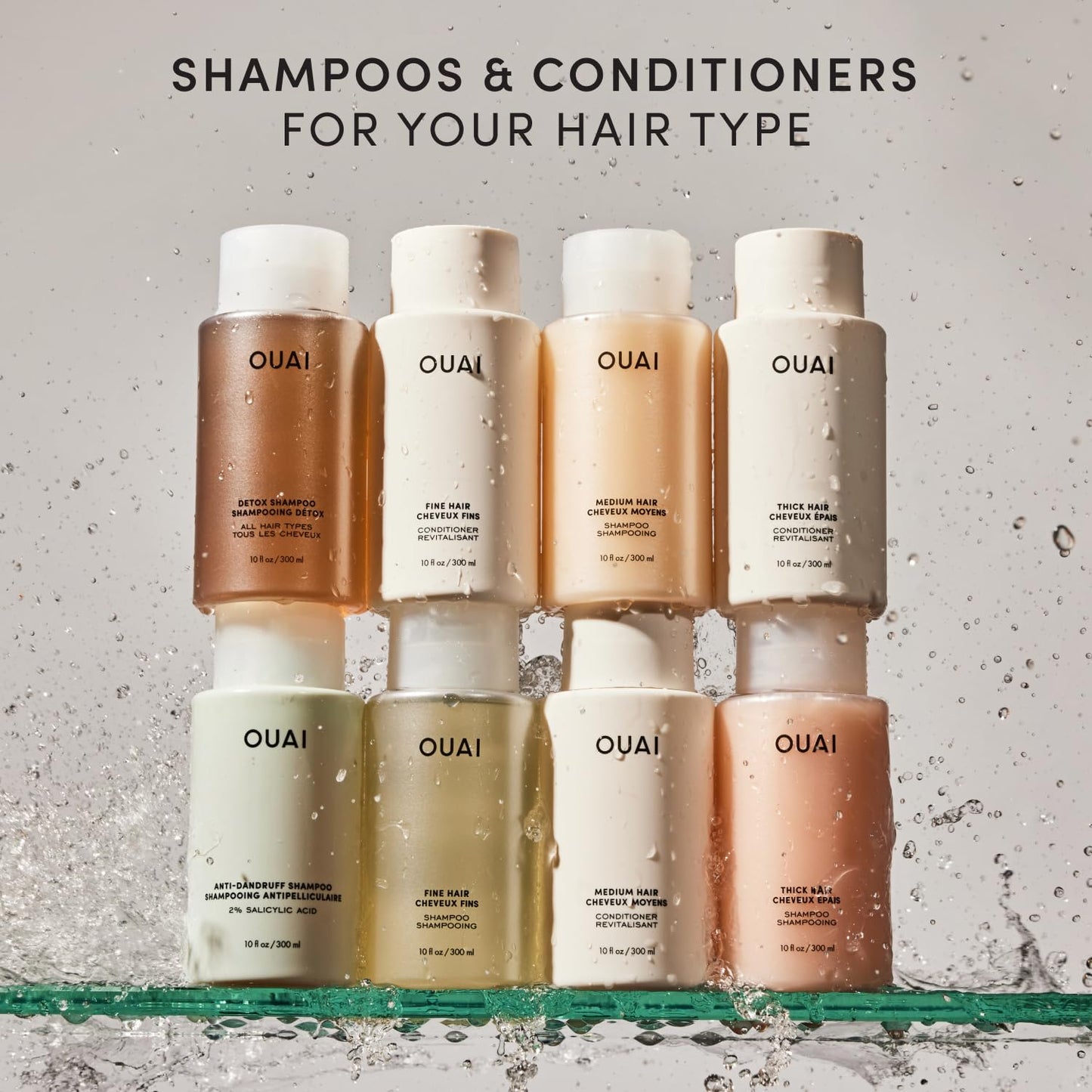 OUAI Fine Hair Conditioner - Volumizing Conditioner for Fine Hair Made with Keratin, Biotin and Chia Seed Oil - Adds Softness, Bounce and Volume - Free from Parabens, Sulfates, and Phthalates (10 Oz) OUAIBuy Supplements Australia