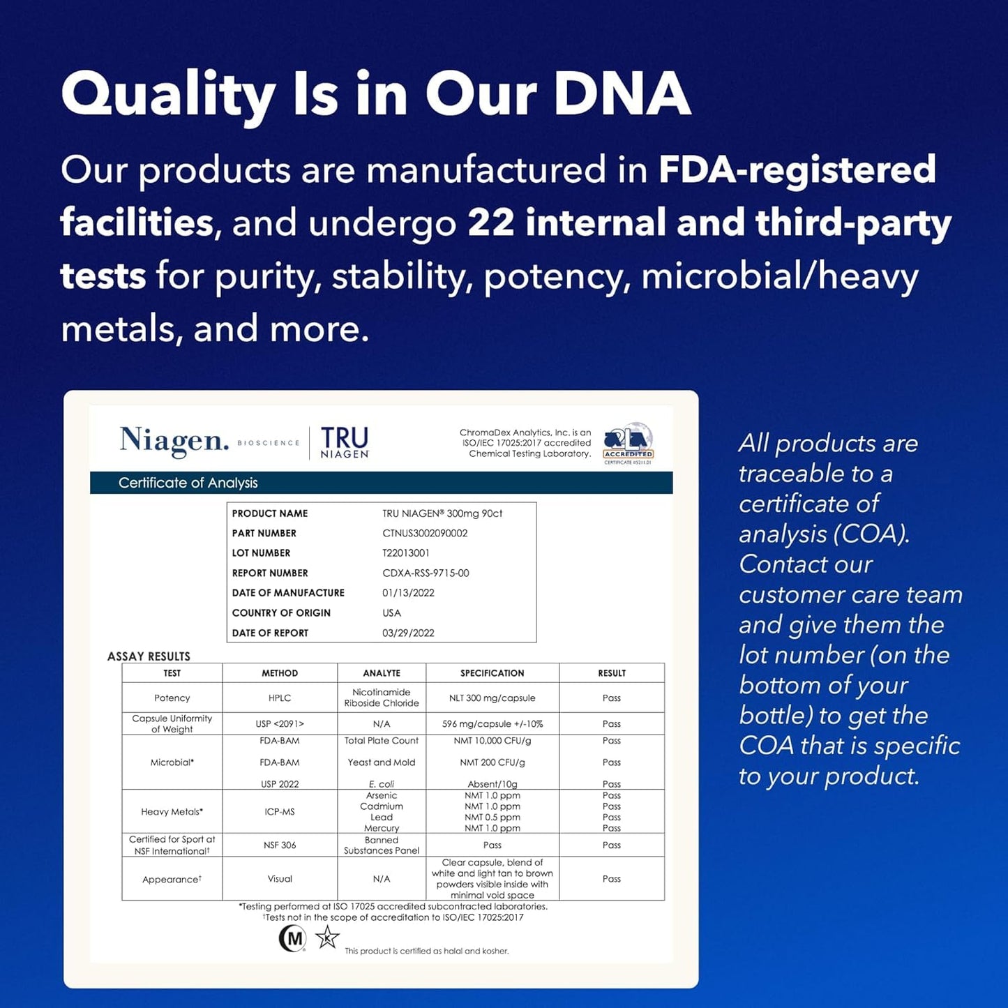 TRU NIAGEN Patented NAD Supplement for Brain Function, Anti Aging & Cell Regeneration, 300mg Niagen, 90 Servings | Supports Cellular Energy, Muscle | Nicotinamide Riboside (NR) Take 1 Daily | 1 Bottle TRU NIAGENBuy Supplements Australia