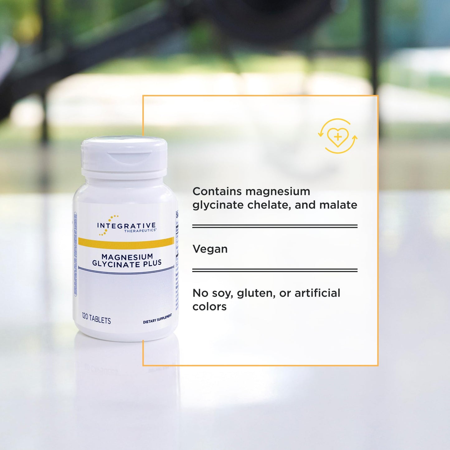 Integrative Therapeutics Magnesium Glycinate Plus - Brain Function Support Supplement for Adults* - Supports Heart and Muscular Function* - Dairy-Free & Gluten-Free - 120 Count (60 Servings) Integrative TherapeuticsBuy Supplements Australia