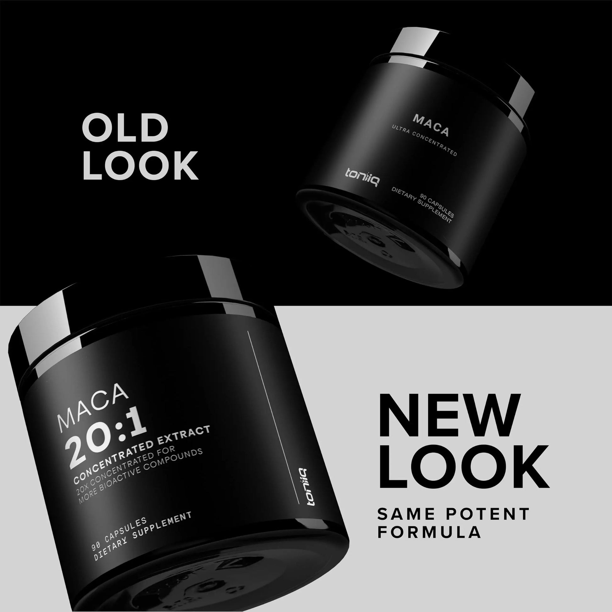 Toniiq Maca Root - Ultra High Potency 20:1 Extract - Black, Red and Yellow Maca Complex - Single Origin, Wildcrafted & Highly Concentrated - Third-Party Lab Tested - 90 Capsules Toniiq buy supplements Au