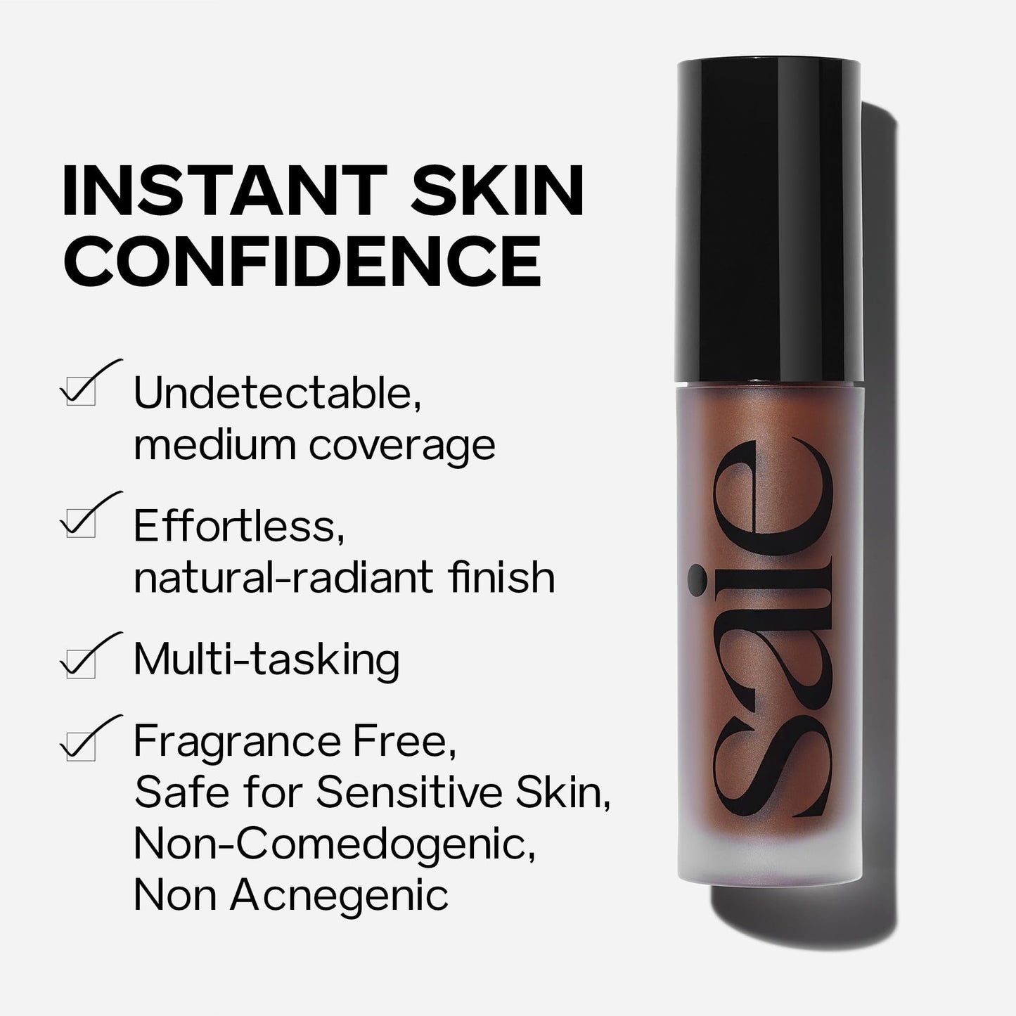 Saie Slip Tint Radiant Cream Concealer & All-Over Face Makeup - Concealer for Dark Circles, Redness & Blemishes - Lightweight Makeup Made with Hydrating Hyaluronic Acid - Shade 6 (0.17 oz) SaieBuy Supplements Australia