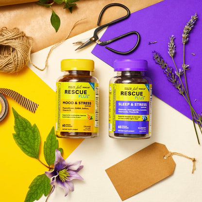 RESCUE Bach Plus Sleep & Stress Support Gummies, Nighttime Dietary Supplement RESCUEBuy Supplements Australia